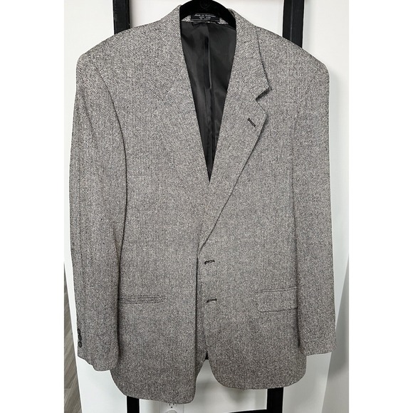 Bert Pulitzer Other - VINTAGE BLACK & WHITE BERT PULITZER 100% SILK SPORT COAT 44L blazer suit jacket